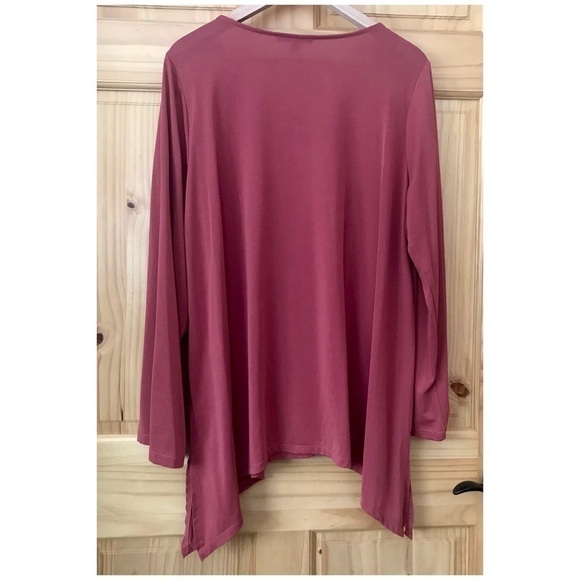 Cable & Guage lattice neck flowy tunic plus size 1X - Picture 11 of 13